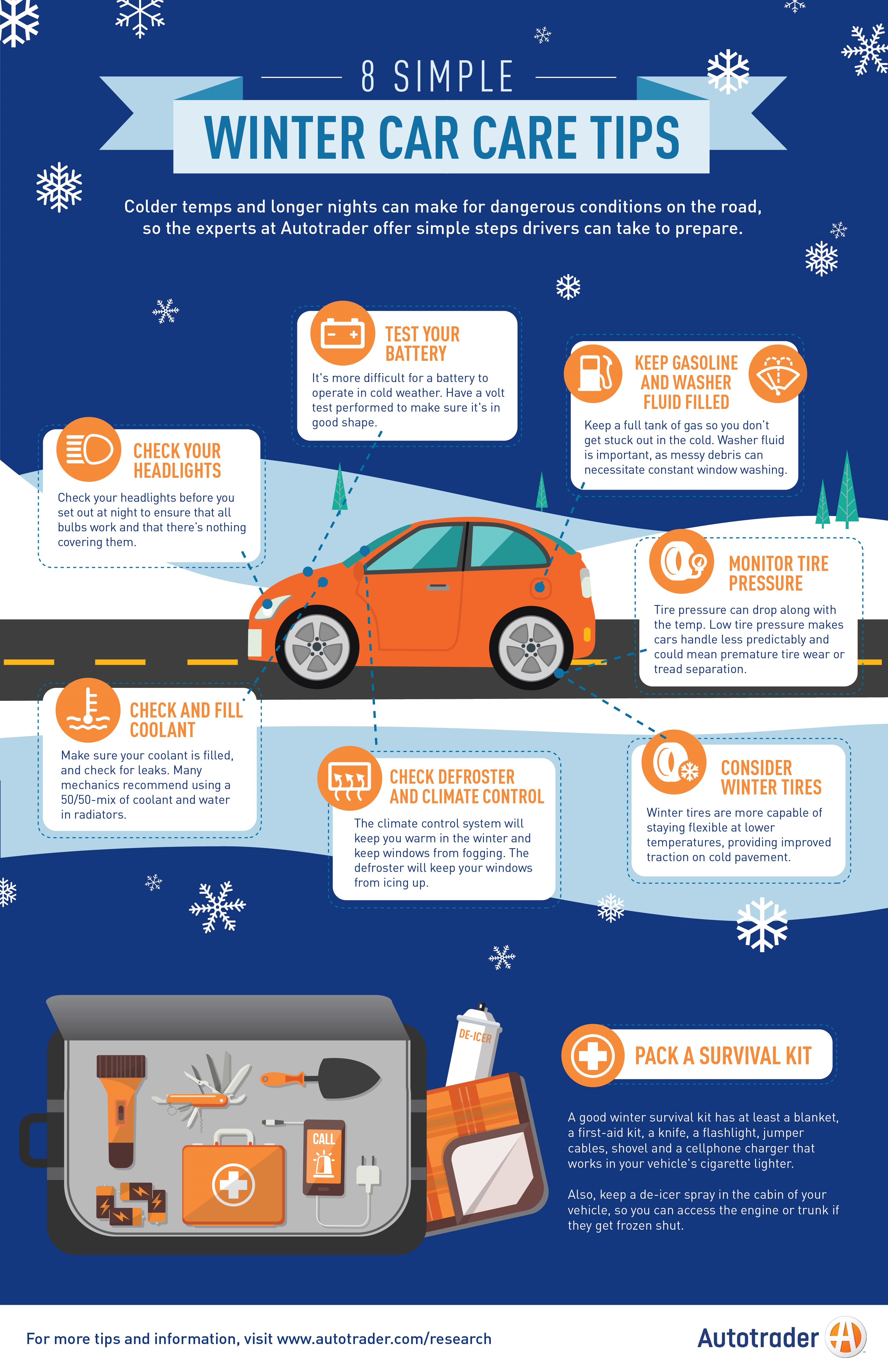 Autotrader experts offer simple winter car care tips. (PRNewsFoto/Autotrader)